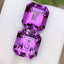 Natural Purple Amethyst Pair 15.27 Ct Matching Loose Gemstones | Eye Clean Brazil Amethyst | Untreated Jewelry Making Stones