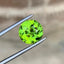 Camo Green Peridot Stone: 2.25 CTS Faceted Round Cut, August Birthstone - Splendor Gems