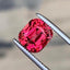 Hot Pink Garnet Gemstone: 2.25 ct Faceted Cushion Cut