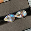 5.47 Carat Faceted Pear Rainbow Moonstone Pair: VVS Sri Lanka Gemstone - Splendor Gems