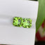 Faceted Square Cut Peridot Pair Gemstone (3.30 CTS) - Splendor Gems
