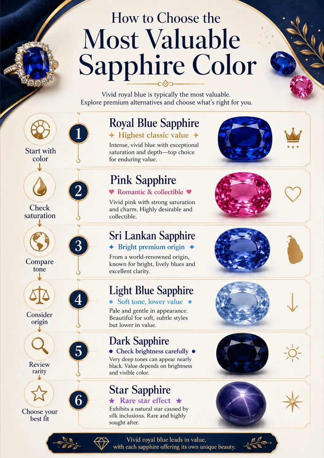 What Color Sapphire Is Most Valuable? Complete Buyer’s Walkthrough