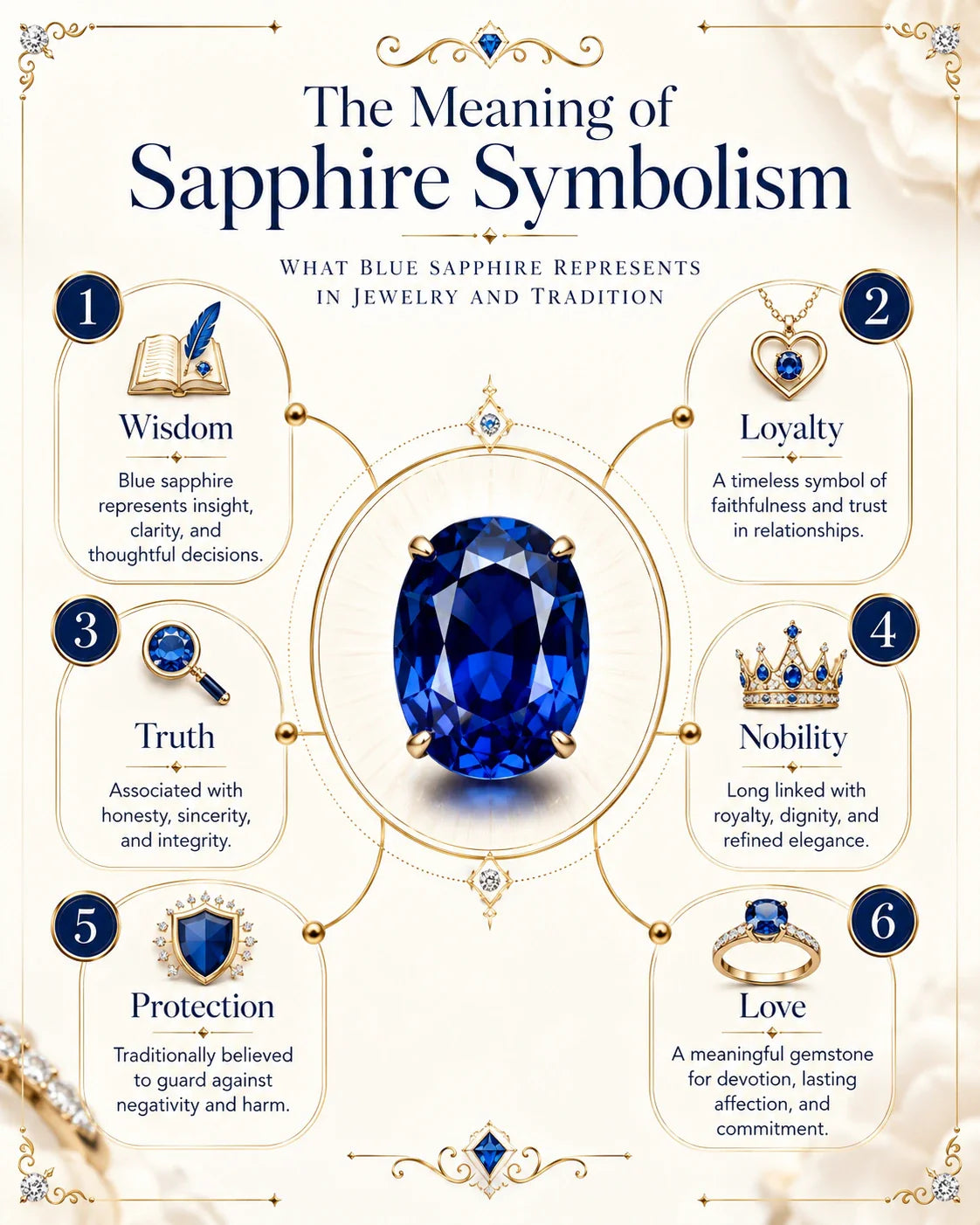 What Does Blue Sapphire Symbolize? Meanings &amp; Uses