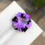 7.45 Carat Amethyst Crystal with Eye-Clean Clarity and Hexagon Cut