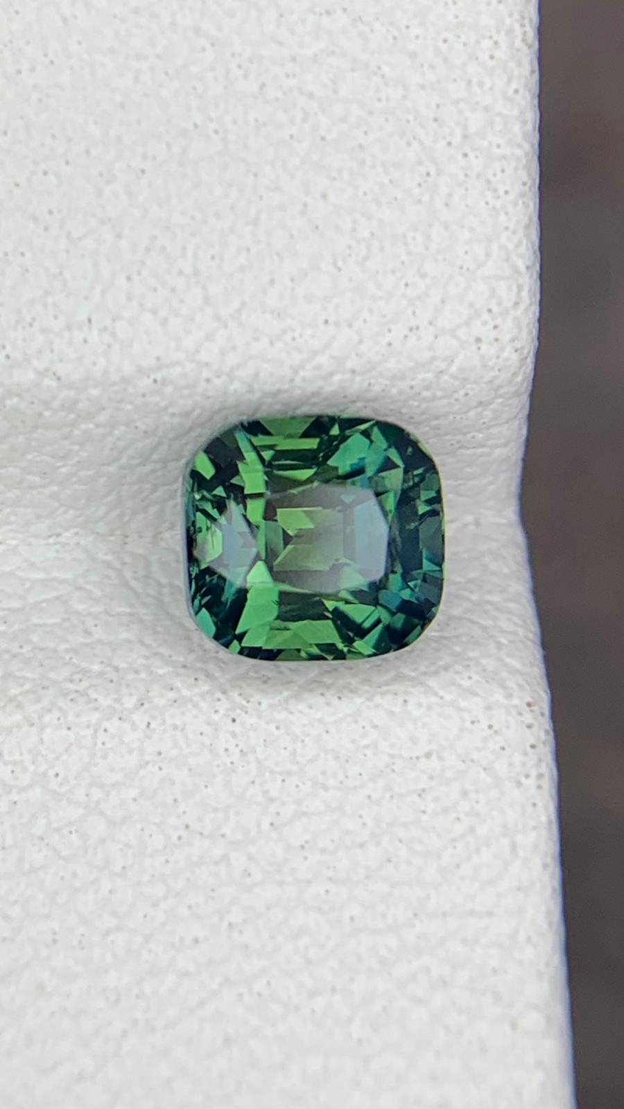 Elegant Natural Blue Green Sapphire 1.47 Carats
