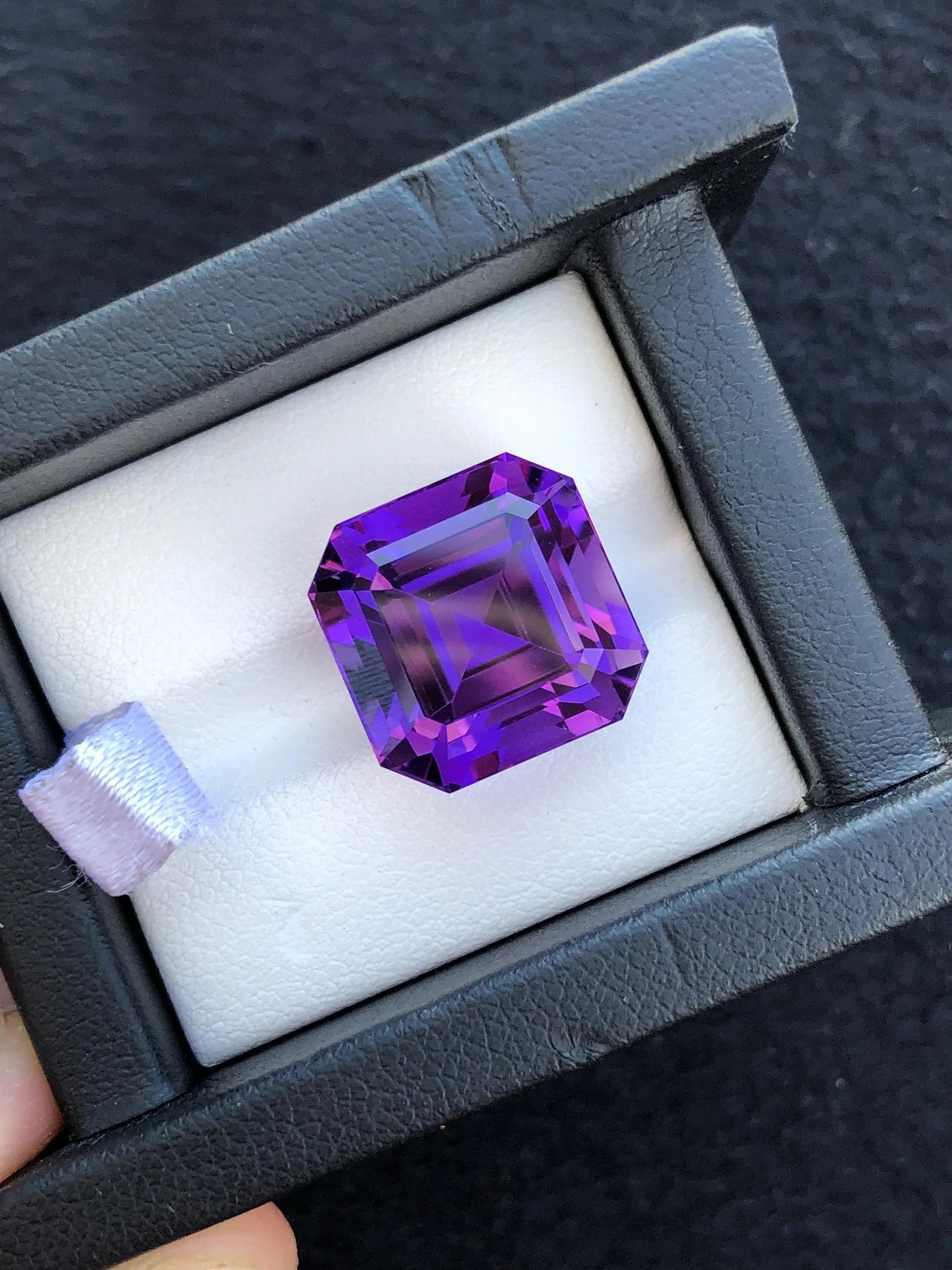 Brazilian Amethyst Gemstone – 15 Carat Fancy Cushion Cut Main image