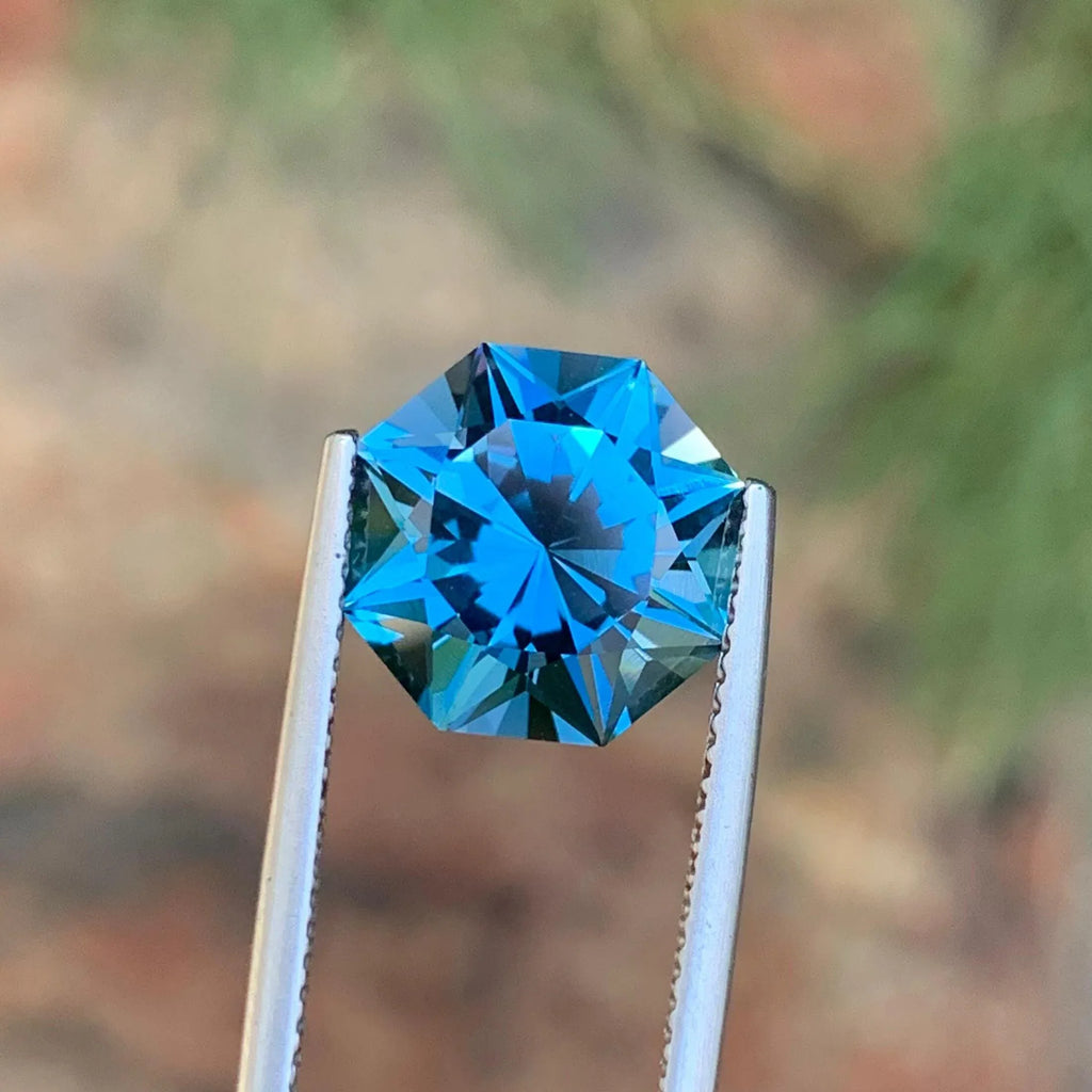 Buy Blue London Topaz Online – 6 Carat Faceted Gemstone