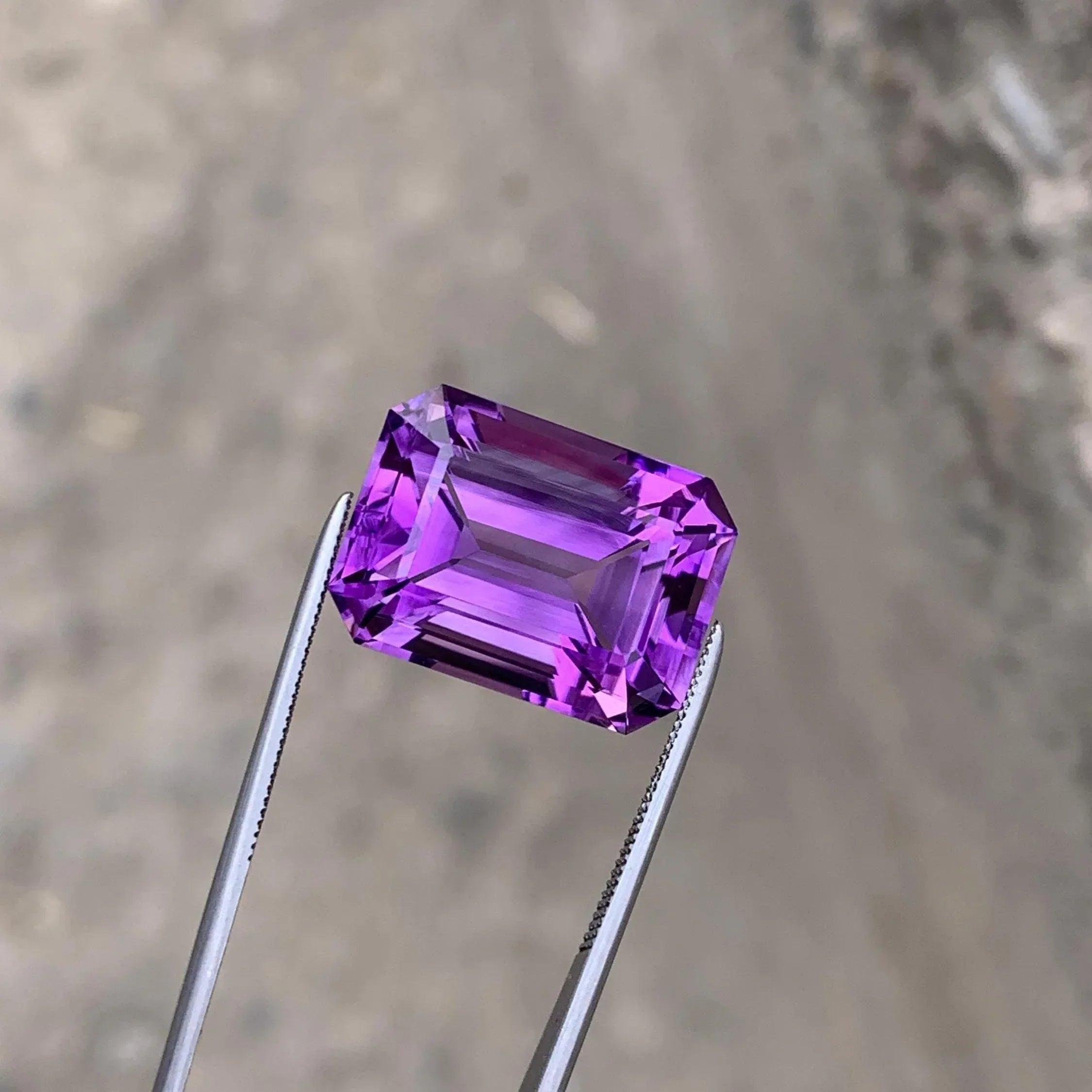 Real Purple Colored Gem – 19.70 Carat Amethyst Gemstone for Sale Secondary image
