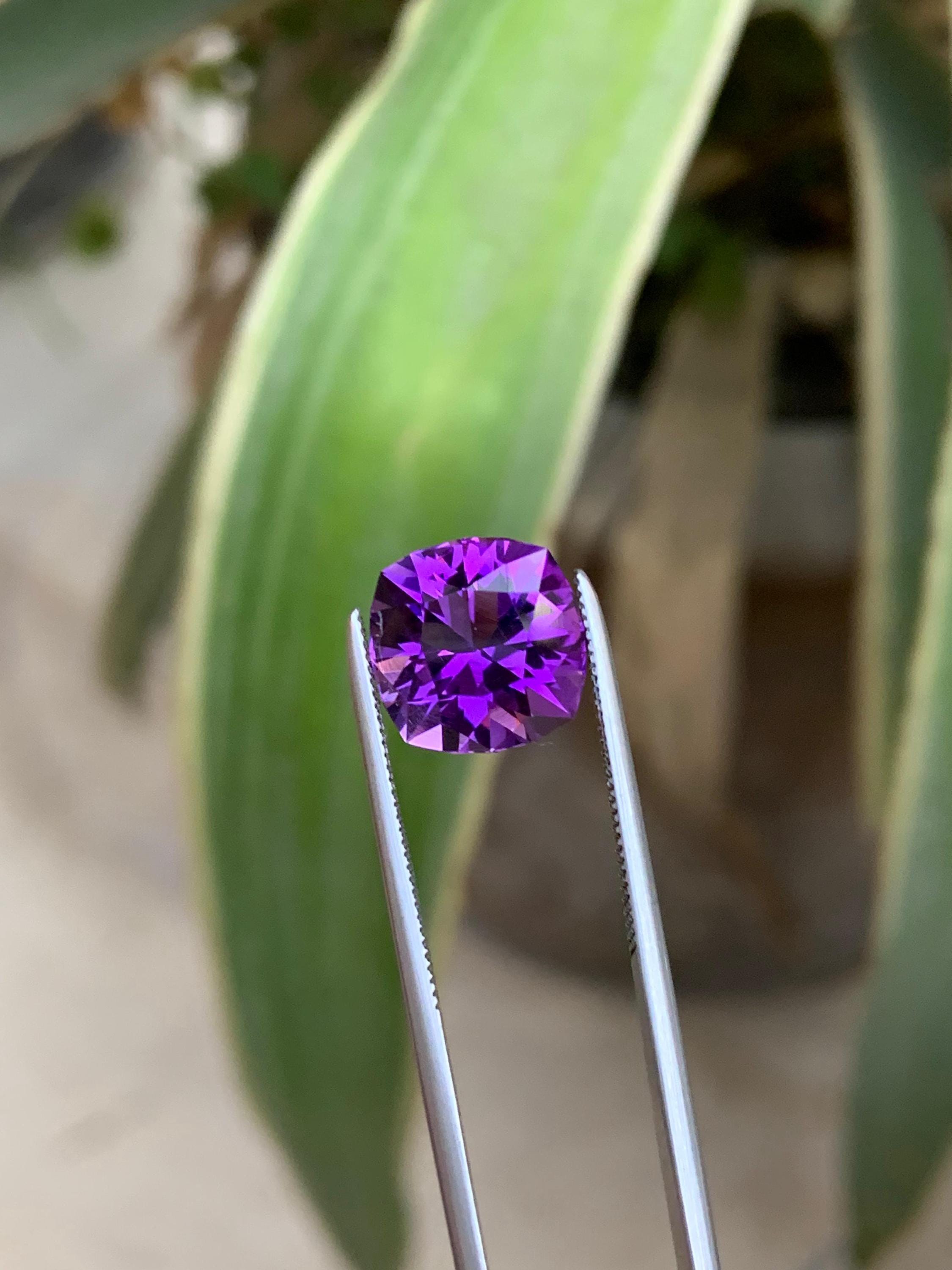 Real Purple Amethyst Stone – 3.75 Carat Fancy Cut Gemstone for Jewelry Secondary image