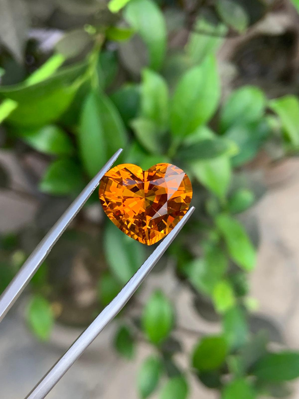 Brazilian Natural Mandarin Citrine Gemstone, 11.05 Carats, Citrine Pendant