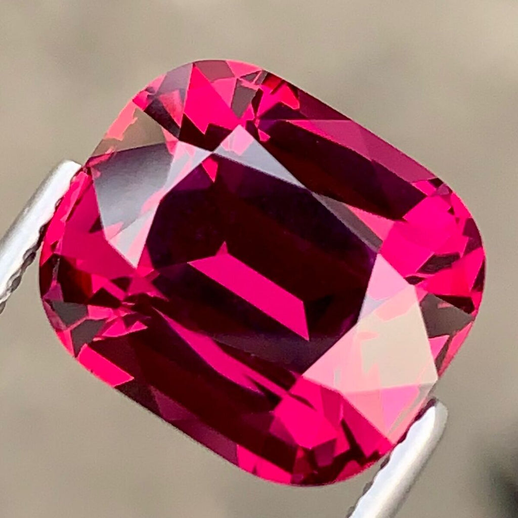 8.15 Ct Natural Umbalite Garnet Gemstone Faceted Loose Gem Loupe Clean Pink Garnet