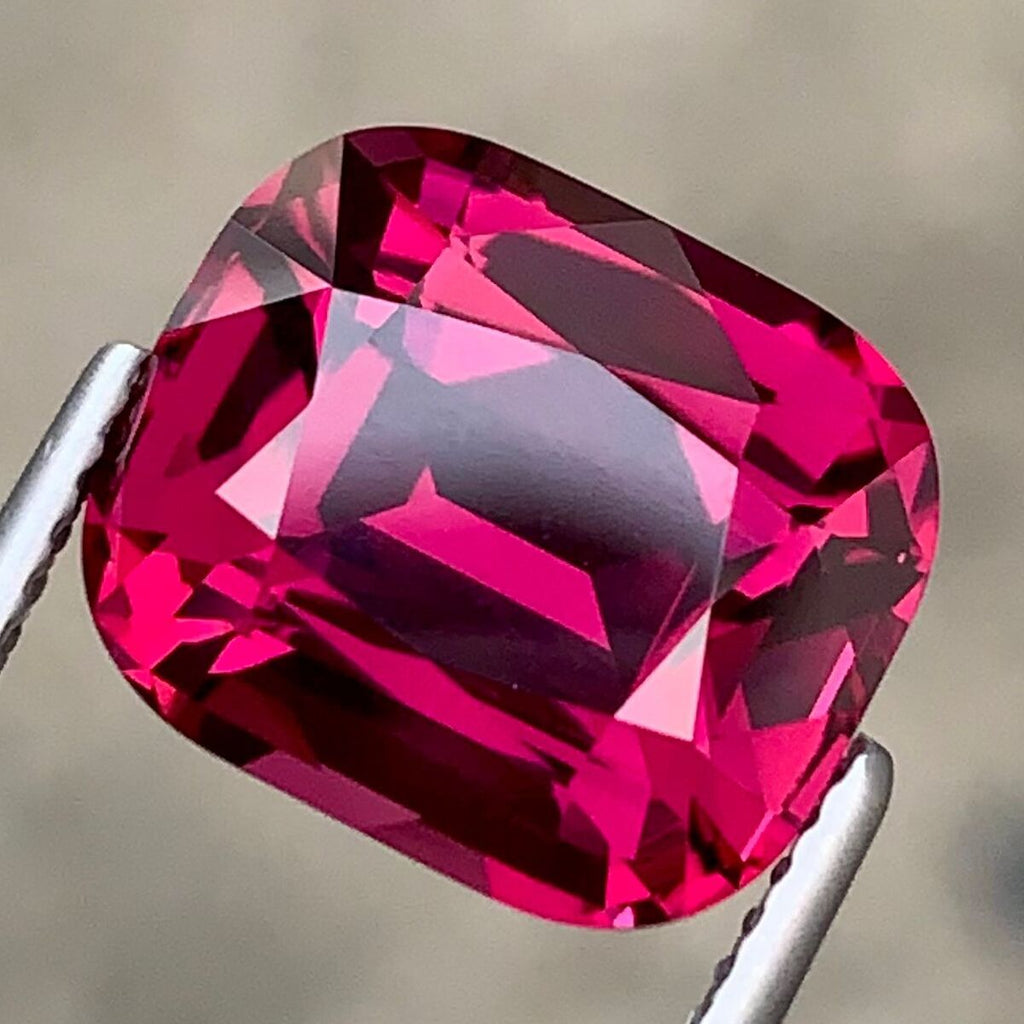 8.15 Ct Natural Umbalite Garnet Gemstone Faceted Loose Gem Loupe Clean Pink Garnet