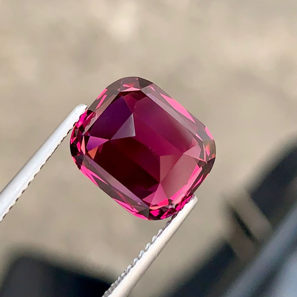 8.15 Ct Natural Umbalite Garnet Gemstone Faceted Loose Gem Loupe Clean Pink Garnet