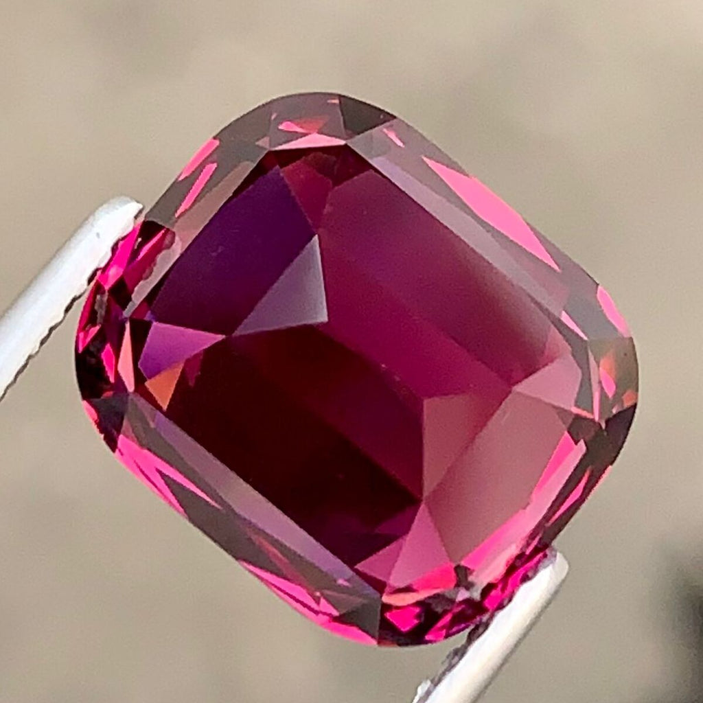 8.15 Ct Natural Umbalite Garnet Gemstone Faceted Loose Gem Loupe Clean Pink Garnet