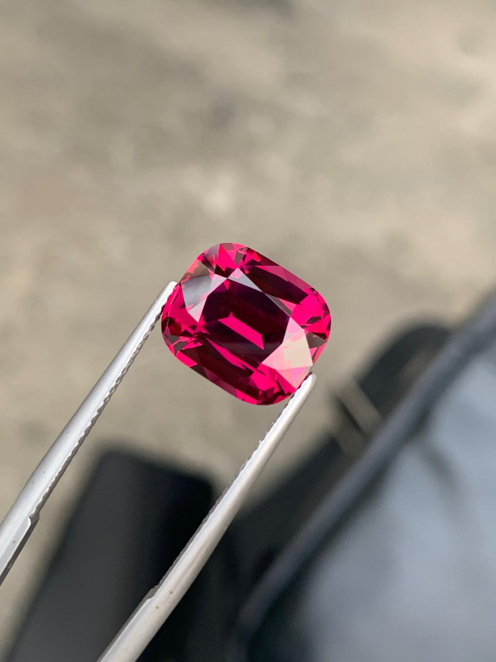 8.15 Ct Natural Umbalite Garnet Gemstone Faceted Loose Gem Loupe Clean Pink Garnet