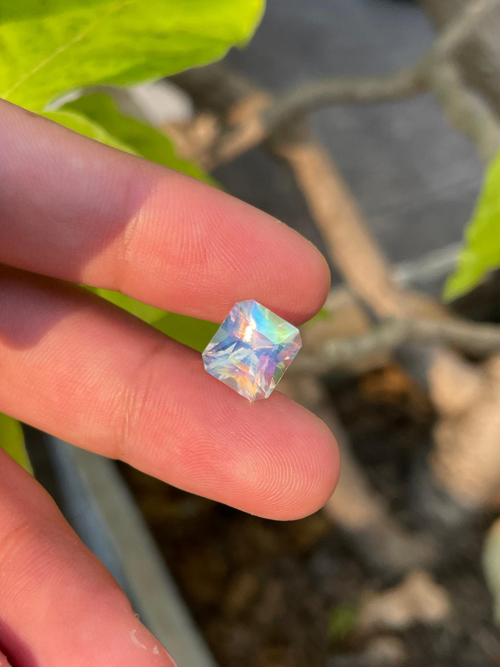 Multi Color Natural Moonstone 5.51 Ct Loose Gemstone Madagascar Moonstone Untreated Flashy Moonstone