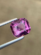 1.56 Carats  Natural Spinel Gemstone Dazzling Pink Color Stone VS Inclusion Cushion Cut From Tanzania