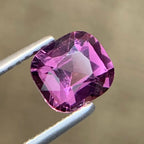 1.56 Carats  Natural Spinel Gemstone Dazzling Pink Color Stone VS Inclusion Cushion Cut From Tanzania