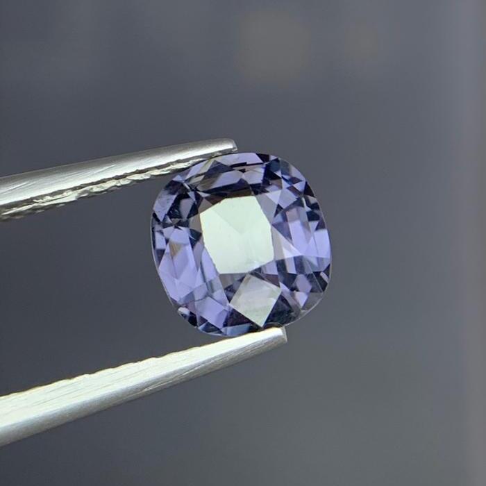 stunning Natural Purplish Gray Spinel  Stone 1.44 Ct Loose Gemstone Cushion Cut AA Clean From Tanzania