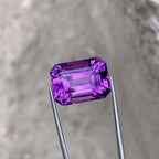 Natural 19.70 Carat Purple Amethyst Gemstone – Emerald Cut