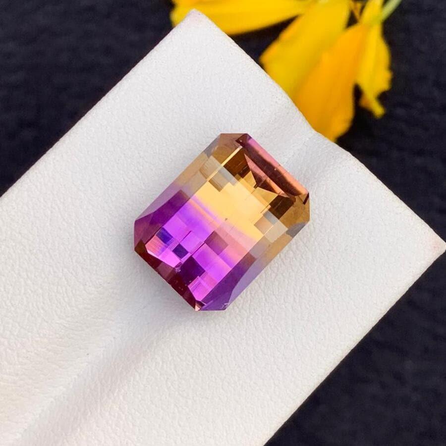 Natural Ametrine Gemstone – Purple and Yellow Blend