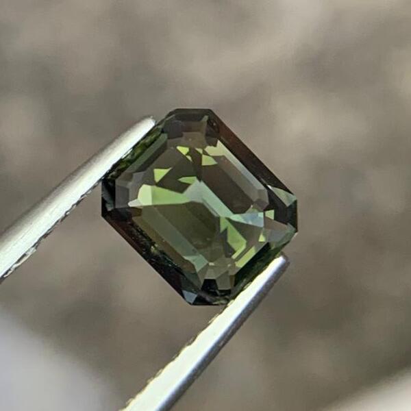 Natural Olive Green Sapphire 1.60 Ct Unheated Loose Gemstone Eye Clean Rare Sapphire From Sri Lanka
