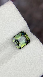 Natural Olive Green Sapphire 1.60 Ct Unheated Loose Gemstone Eye Clean Rare Sapphire From Sri Lanka