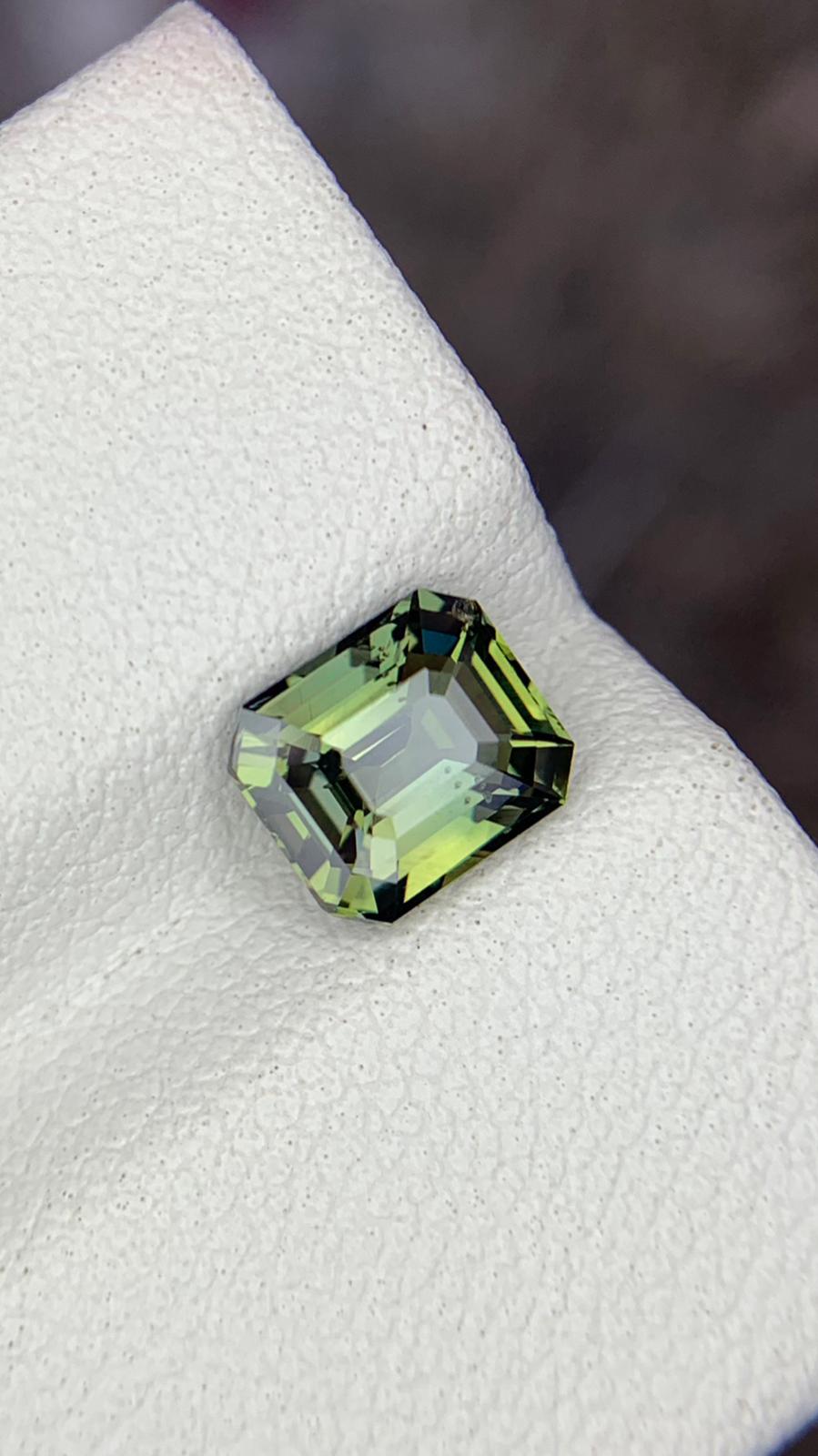 Natural Olive Green Sapphire 1.60 Ct Unheated Loose Gemstone Eye Clean Rare Sapphire From Sri Lanka