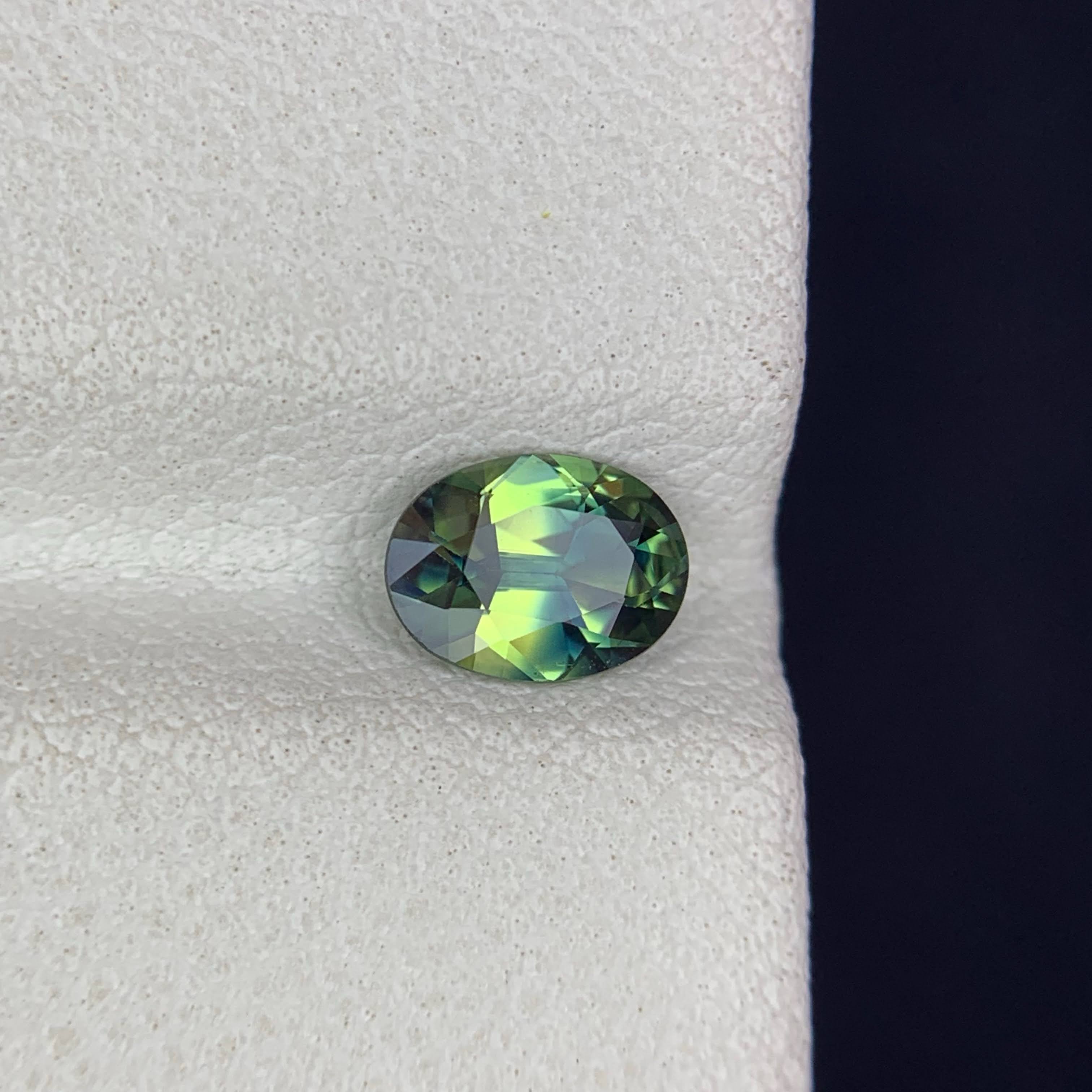 Natural Parti Sapphire 0.75 Ct Loose Gemstone | Oval Heated Sri Lanka Sapphire | Eye Clean Multi Color Gem | Jewelry Making Stone