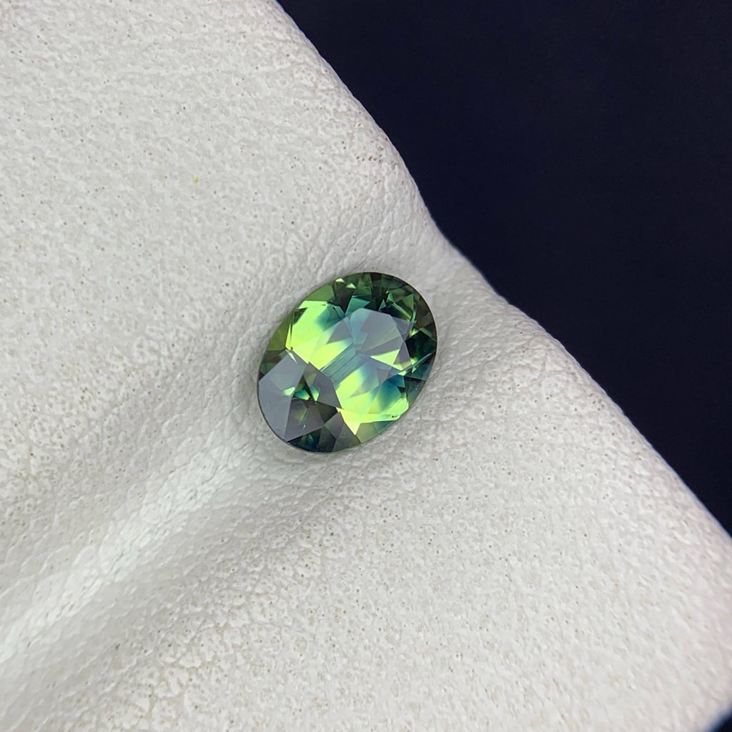 Natural Parti Sapphire 0.75 Ct Loose Gemstone | Oval Heated Sri Lanka Sapphire | Eye Clean Multi Color Gem | Jewelry Making Stone