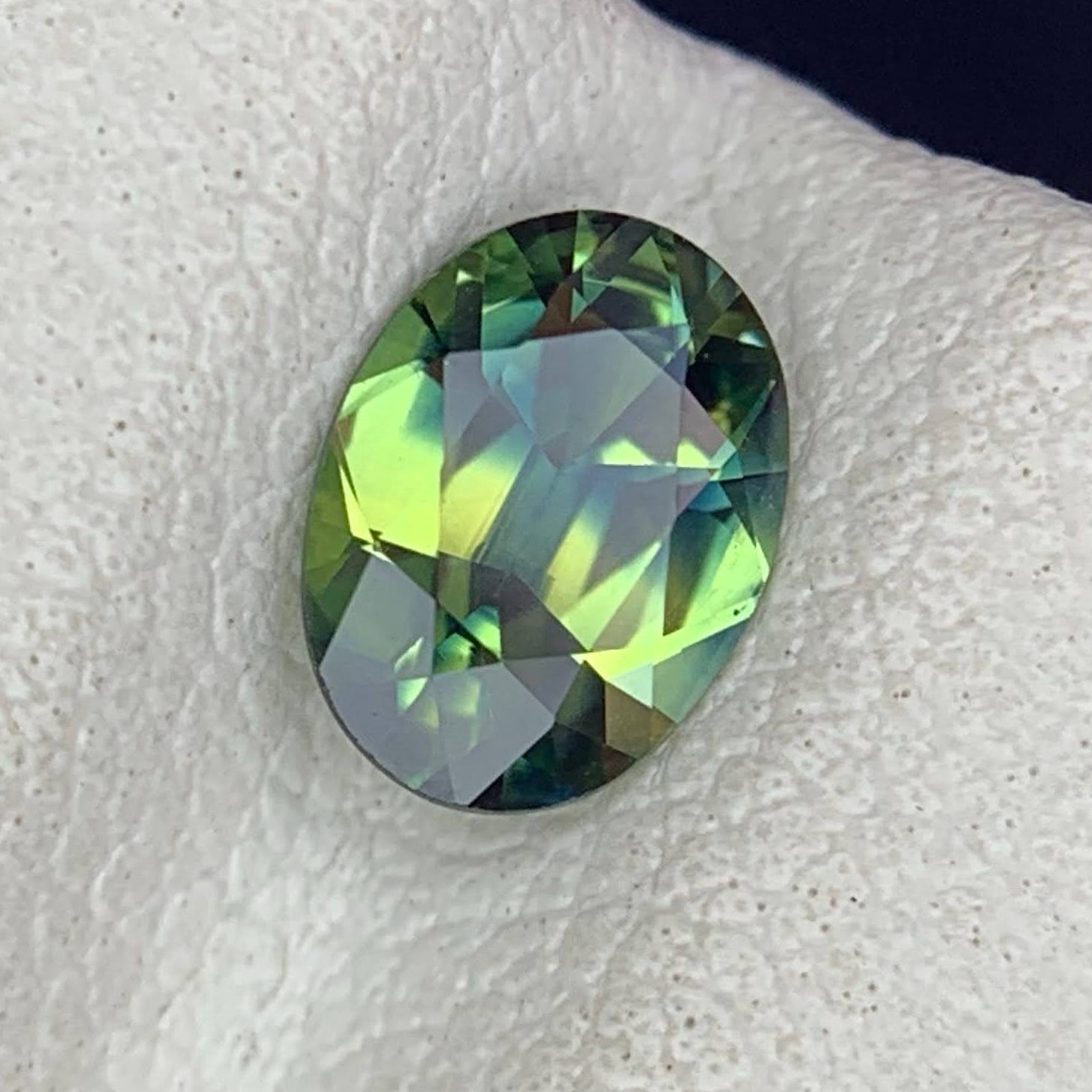 Natural Parti Sapphire 0.75 Ct Loose Gemstone | Oval Heated Sri Lanka Sapphire | Eye Clean Multi Color Gem | Jewelry Making Stone