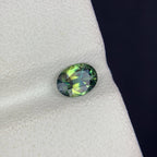 Natural Parti Sapphire 0.75 Ct Loose Gemstone | Oval Heated Sri Lanka Sapphire | Eye Clean Multi Color Gem | Jewelry Making Stone