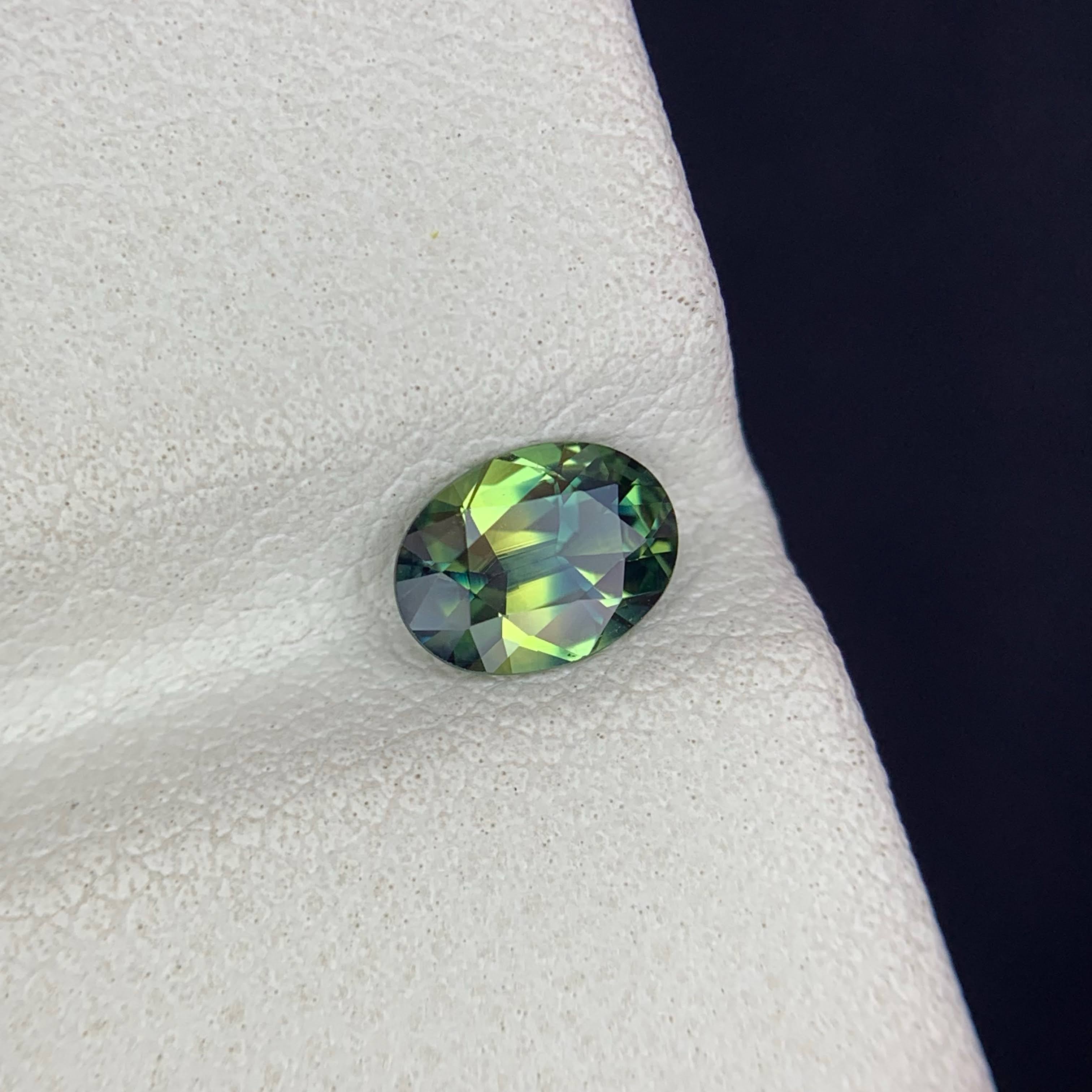Natural Parti Sapphire 0.75 Ct Loose Gemstone | Oval Heated Sri Lanka Sapphire | Eye Clean Multi Color Gem | Jewelry Making Stone