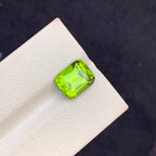 Natural Peridot 4.12 Ct Pakistan Green Loose Gemstone Cushion Cut Untreated August Birthstone