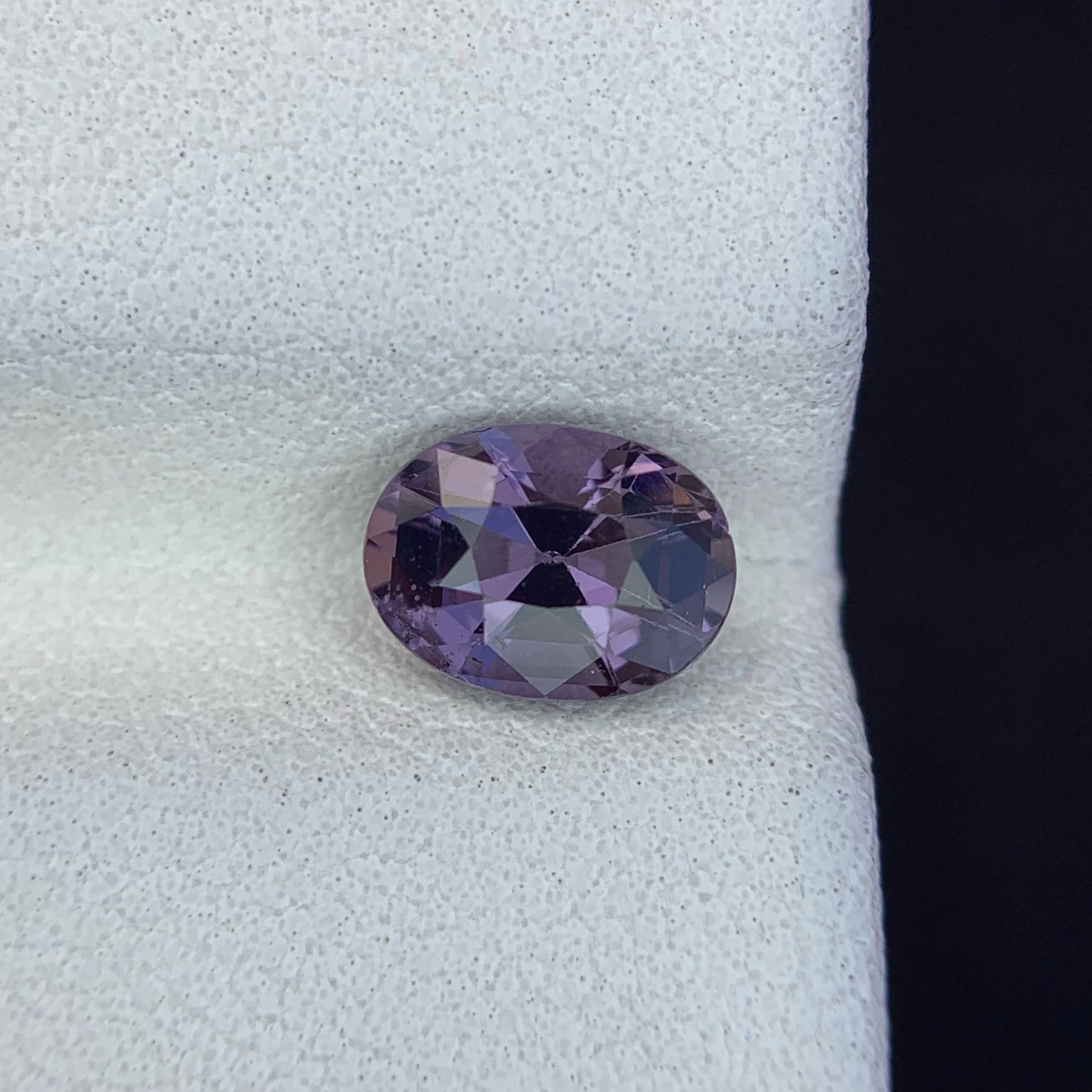 Natural Purple Spinel 1.35 Ct Loose Gemstone | Sri Lanka Spinel | Slightly Included Untreated Gem | Fine Jewelry Stone