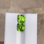Natural Peridot Pair 5.52 Ct Matching Gemstones | Eye Clean Pakistan Peridot | Untreated Green Loose Gems | Earring Pair