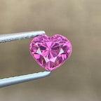 Natural Pink Heart Spinel 1.30 Ct Loose Gemstone | Romantic Heart Shape Tanzania Spinel | Rare Pink Jewelry Gem