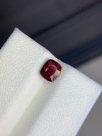 Deep Red Natural Spinel Gemstone, 1.37 Carats, Burma Loose Stone for Jewelry