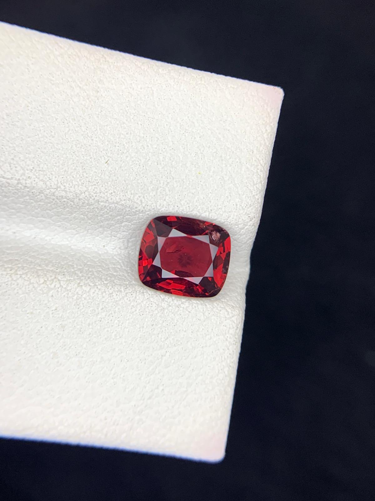 Natural Burmese Red Spinel Gemstone – 1.75 Ct Fine Gem | Untreated Spinel from Burma