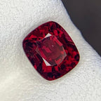 Deep Red Natural Spinel Gemstone, 1.37 Carats, Burma Loose Stone for Jewelry