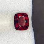 Deep Red Natural Spinel Gemstone, 1.37 Carats, Burma Loose Stone for Jewelry