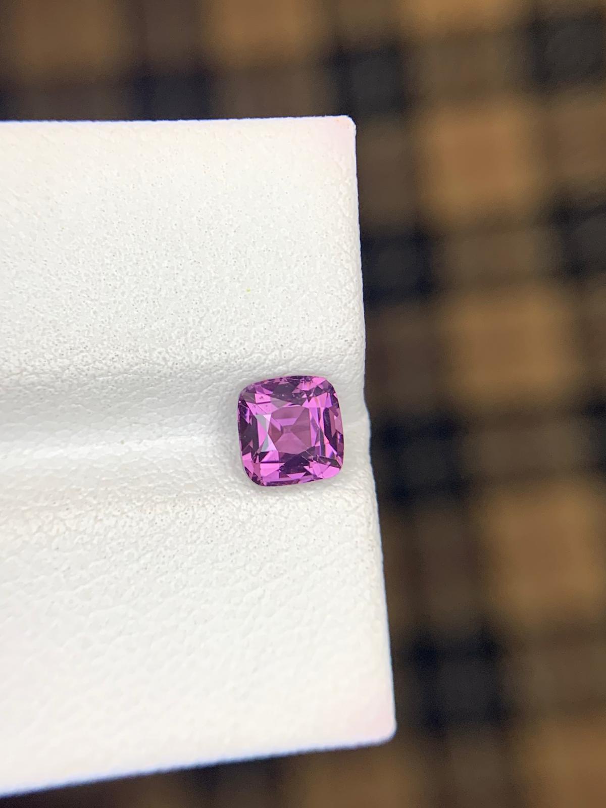 Natural Burmese Purple Spinel – 1.10 Ct Eye-Clean Gem | Untreated Fine Spinel