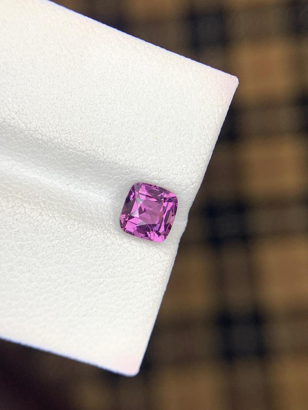 Natural Burmese Purple Spinel – 1.10 Ct Eye-Clean Gem | Untreated Fine Spinel