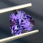 Natural Purple Heart Shape Spinel Gemstone For Making Rings, 2.56 Carats Loose Gemstone For Jewelry