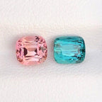 Natural Pink Tourmaline & Green Blue Gemstone 2.15 Carats