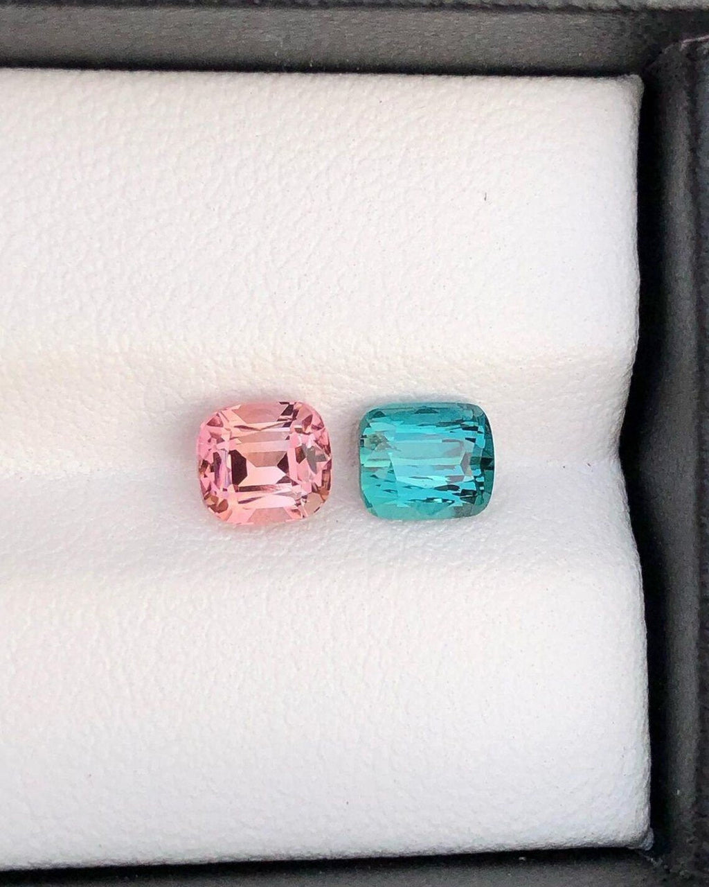 Natural Pink Tourmaline & Green Blue Gemstone 2.15 Carats
