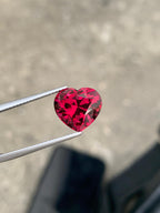 Exceptional Heart Shape Umbalite Garnet 7.38 carats Loose Gemstone Perfect Heart Shape For Pendant Size Use