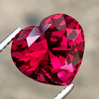 Exceptional Heart Shape Umbalite Garnet 7.38 carats Loose Gemstone Perfect Heart Shape For Pendant Size Use