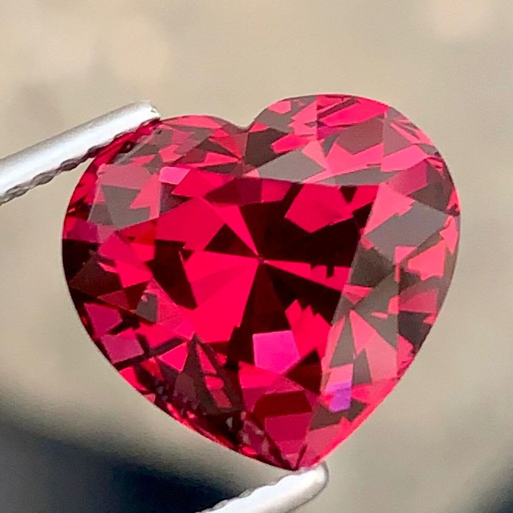 Exceptional Heart Shape Umbalite Garnet 7.38 carats Loose Gemstone Perfect Heart Shape For Pendant Size Use