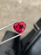 Exceptional Heart Shape Umbalite Garnet 7.38 carats Loose Gemstone Perfect Heart Shape For Pendant Size Use